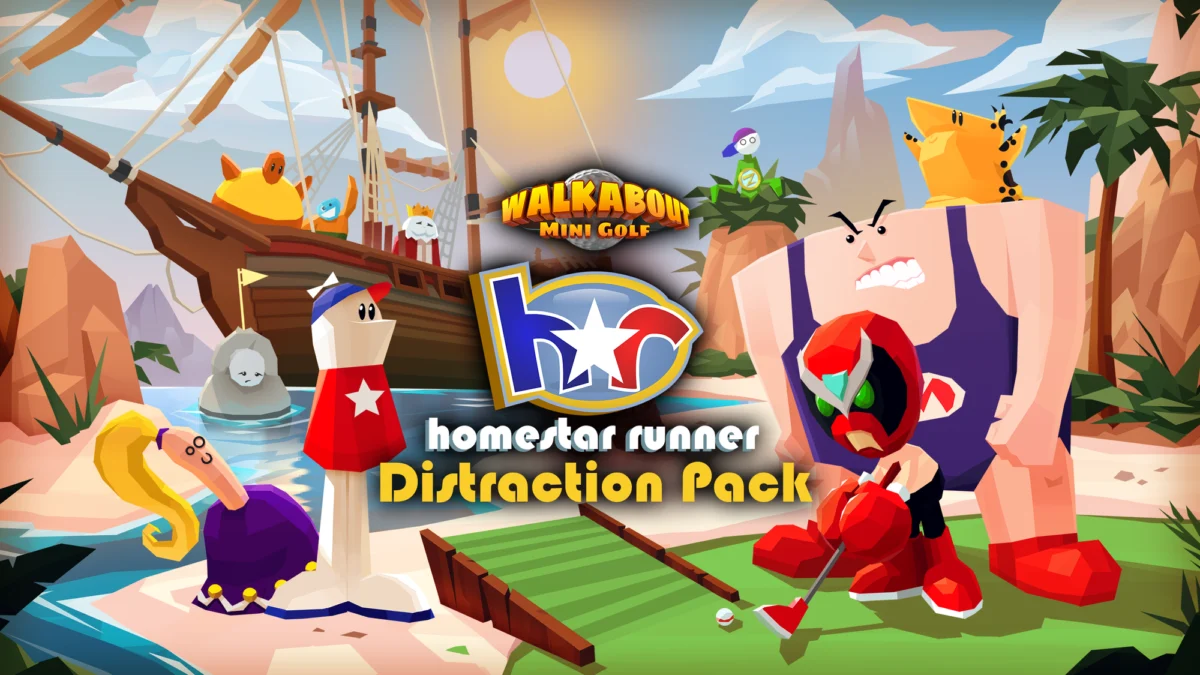 Strong Bad Hits the Links: Mighty Coconut Launches the Massive ‘Homestar Runner Distraction Pack’ for Walkabout Mini Golf