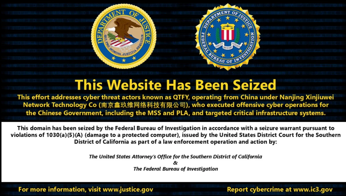 U.S. Government Disrupts Sophisticated Chinese State-Sponsored Cyber Campaign