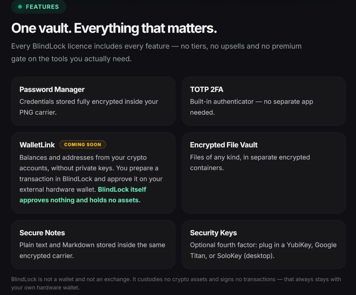 Beyond the Cloud: BlindLock Redefines Personal Security with Steganographic Vaults