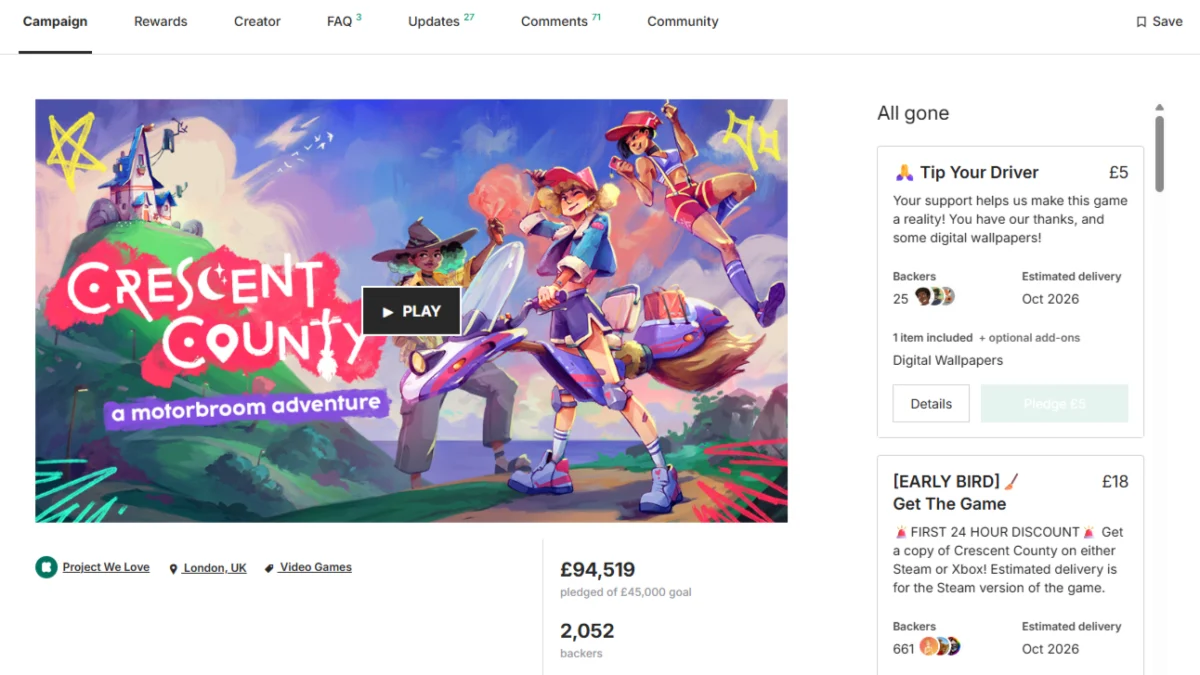 The New Reality of Game Crowdfunding: Resilience, Risk, and the "Almost-Finished" Mandate